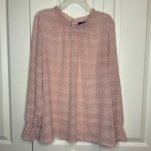 Liz Claiborne Sheer Long Sleeve Tops Size Large
